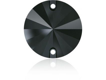 Swarovski RIVOLI 3200 - 12mm  Jet Hematite