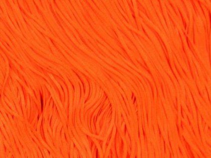 Třásně neelastické ORANGE délka 15 cm