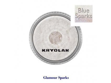 Oční stíny Kryolan GLAMOUR SPARKS  BLUE modrá