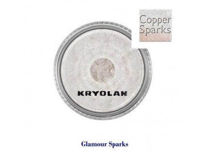 Oční stíny Kryolan GLAMOUR SPARKS  COOPER měděná