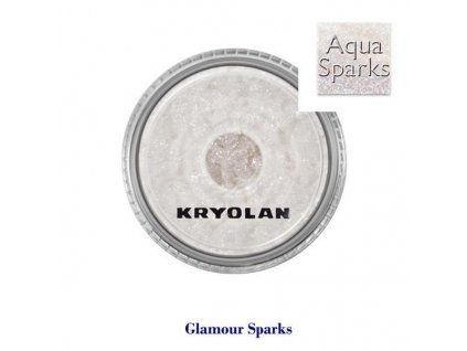 Oční stíny Kryolan GLAMOUR SPARKS  AQUA tyrkysová