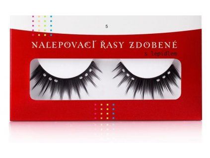 Nalepovací řasy Diva  5 s kamínky