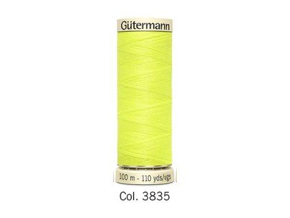 Gütermann niť PES - neonová žlutá TROPIC LIME