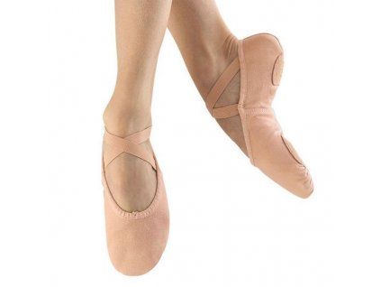 Baletní piškoty Bloch PROFORM S0261L látka růžovo-tělová