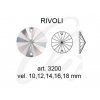 Swarovski RIVOLI 3200 - 12mm  Crystal