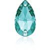 Swarovski DROP 3230 - 12x7mm  Blue Zircon
