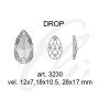 Swarovski DROP 3230 - 18x10,5mm  Crystal AB