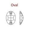 Elis OVAL - 13x18mm  Crystal AB