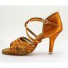 Taneční boty BD Dance 2360B-23SL satén tmavá tělová podpatek 6 cm